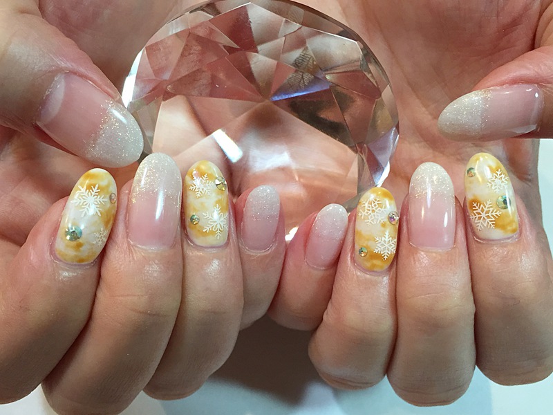 ホワイトX’mas×キャメルカラー。