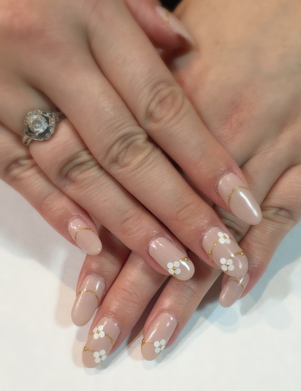 ヌーディーピンク×ホロflower。