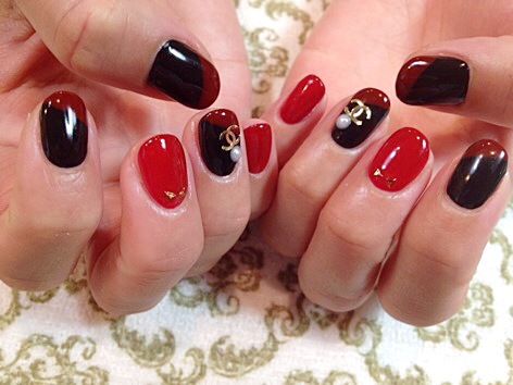 バイカラーnail。