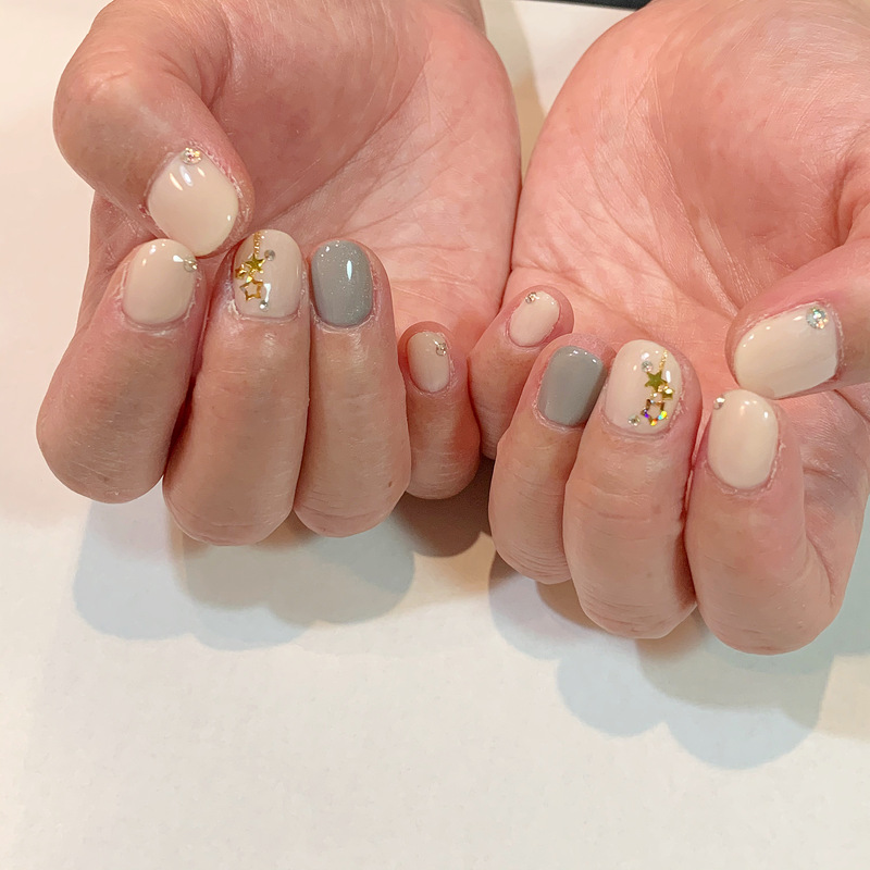 スターモチーフネイル。