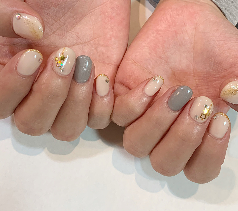 スターモチーフネイル。