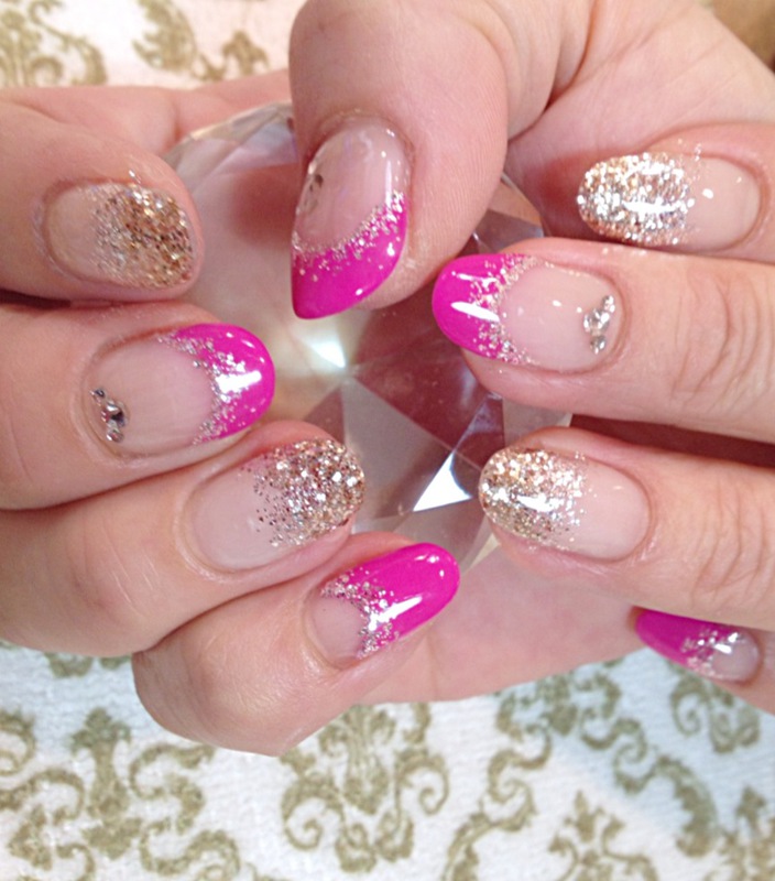 Juicy pink×シャンパン。