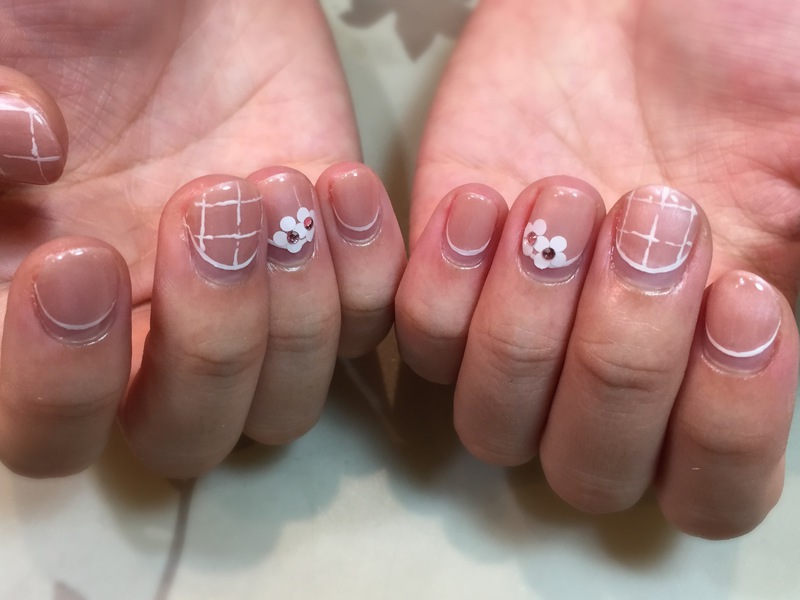 チェック×ホロflower。