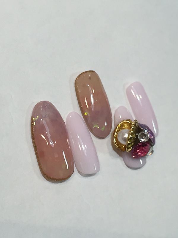 サマー レイヤード ネイル。　　