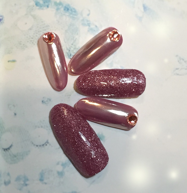 ピンク・ワントーンネイル。　　