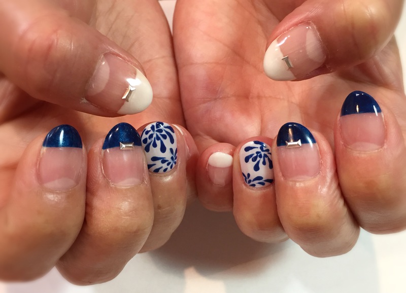 浴衣に合うオトナ♡花火ネイル。