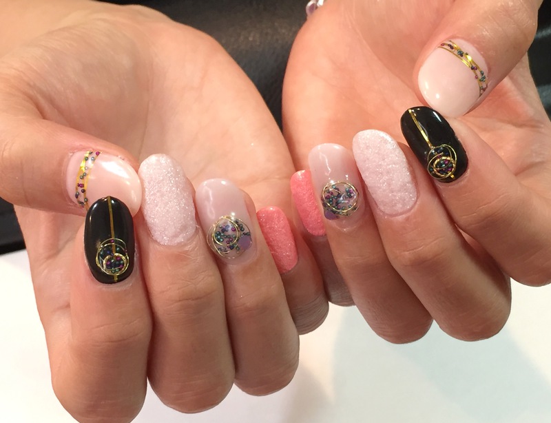 ワイヤー×キャビアでアンティークビジュー風。