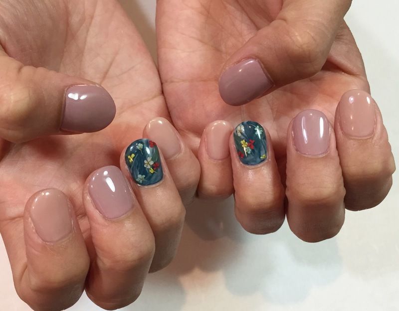 ドライフラワーでオータムボタニカル風。