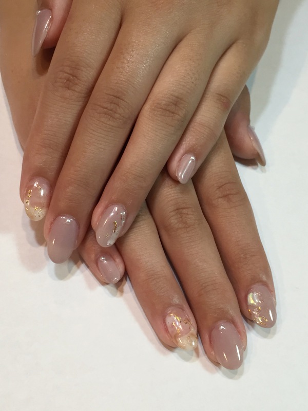 グレージュ×ホワイトマーブルべっ甲。