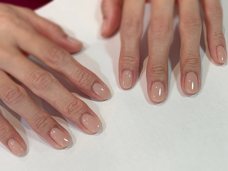 スキンカラーネイル。