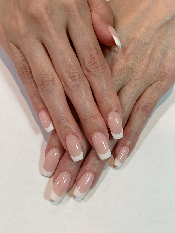 ・バーチャルフレンチ・シアーベージュピンク・白