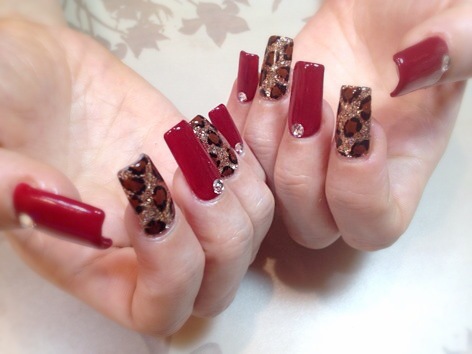 GLITTER×レオパード。