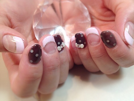 シースルーdot × ribbon。