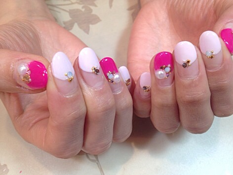 ピンク・オーバルFrench。